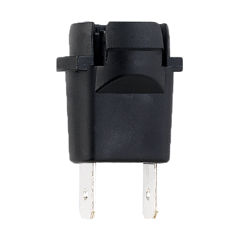 VDO Type E Plastic Bulb Socket - Durable Spade Connection for Automotive Lighting