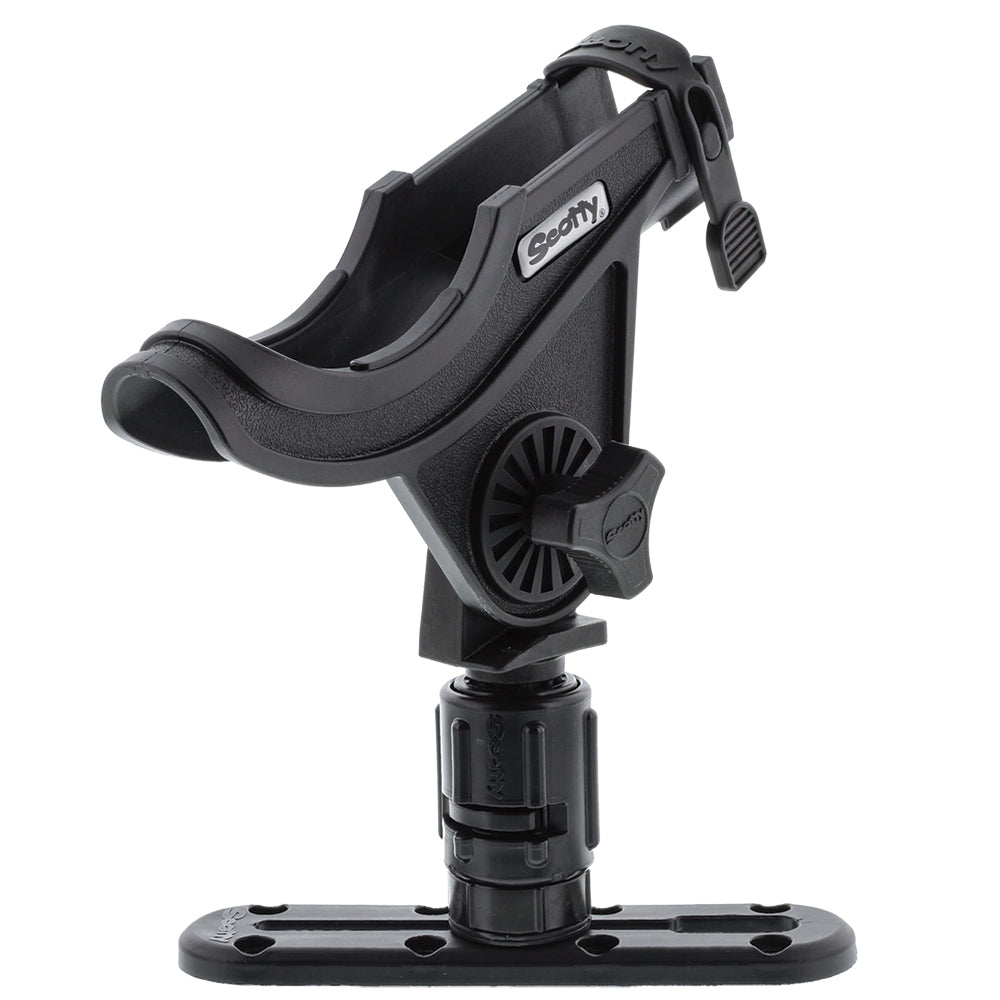 Scotty 282 Baitcaster Rod HolderTrack Combo with Gearhead and 4-Inch Low Profile Track