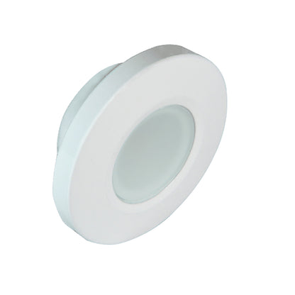 Lumitec Orbit Flush Mount Down Light - Blue Non-Dimming, Red Non-Dimming & White Dimming with White Housing