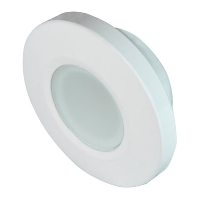 Lumitec Orbit Flush Mount Down Light - Blue Non-Dimming, Red Non-Dimming & White Dimming with White Housing