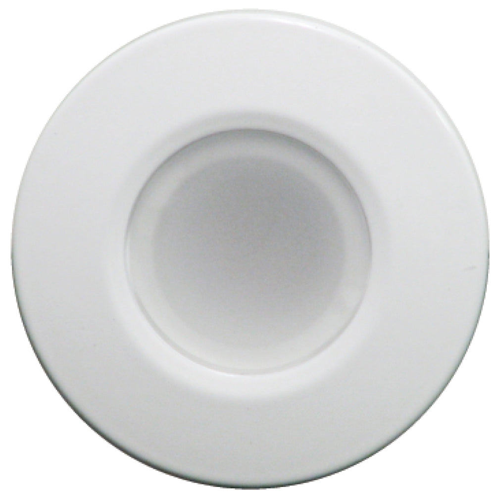Lumitec Orbit Flush Mount Down Light - Blue Non-Dimming, Red Non-Dimming & White Dimming with White Housing