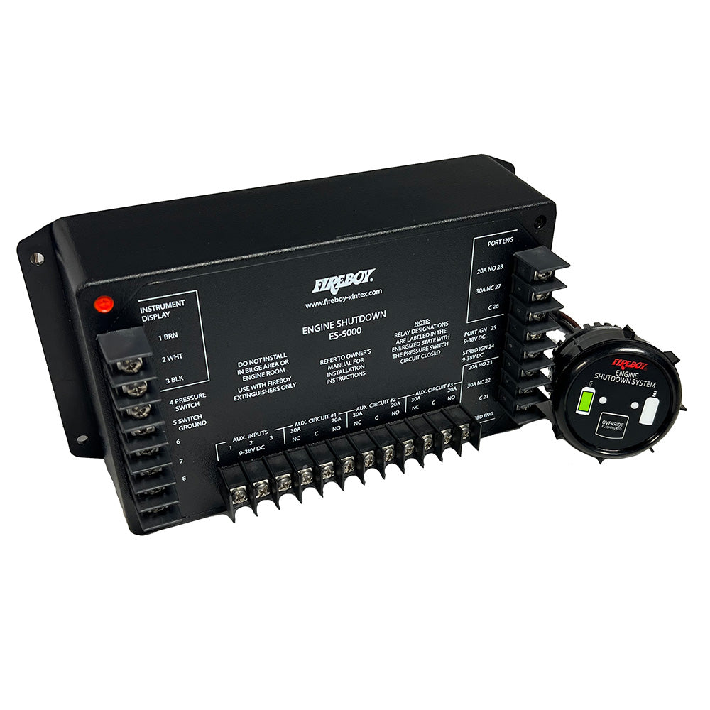 Fireboy-Xintex ES-5000-01 Engine Shutdown System with 5 Circuits and Round Display