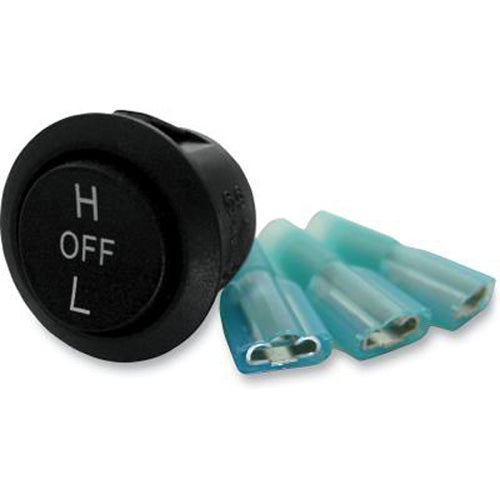 SPI Universal Rocker Switch Hi-Low-Off with Connector Clips Part Number SM-01225