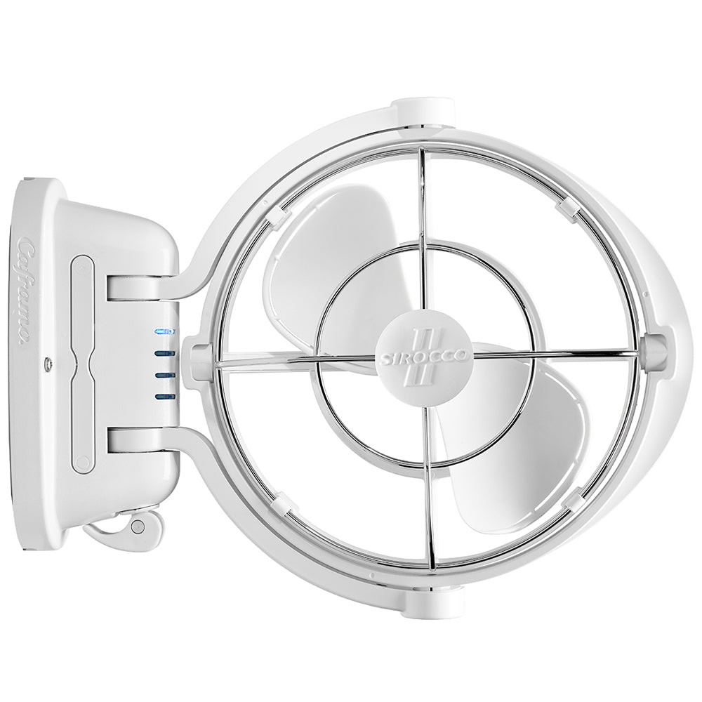 SEEKR by Caframo Sirocco II 3-Speed 7-Inch Gimbal Marine Fan - White, 12-24 Volt Autosensing