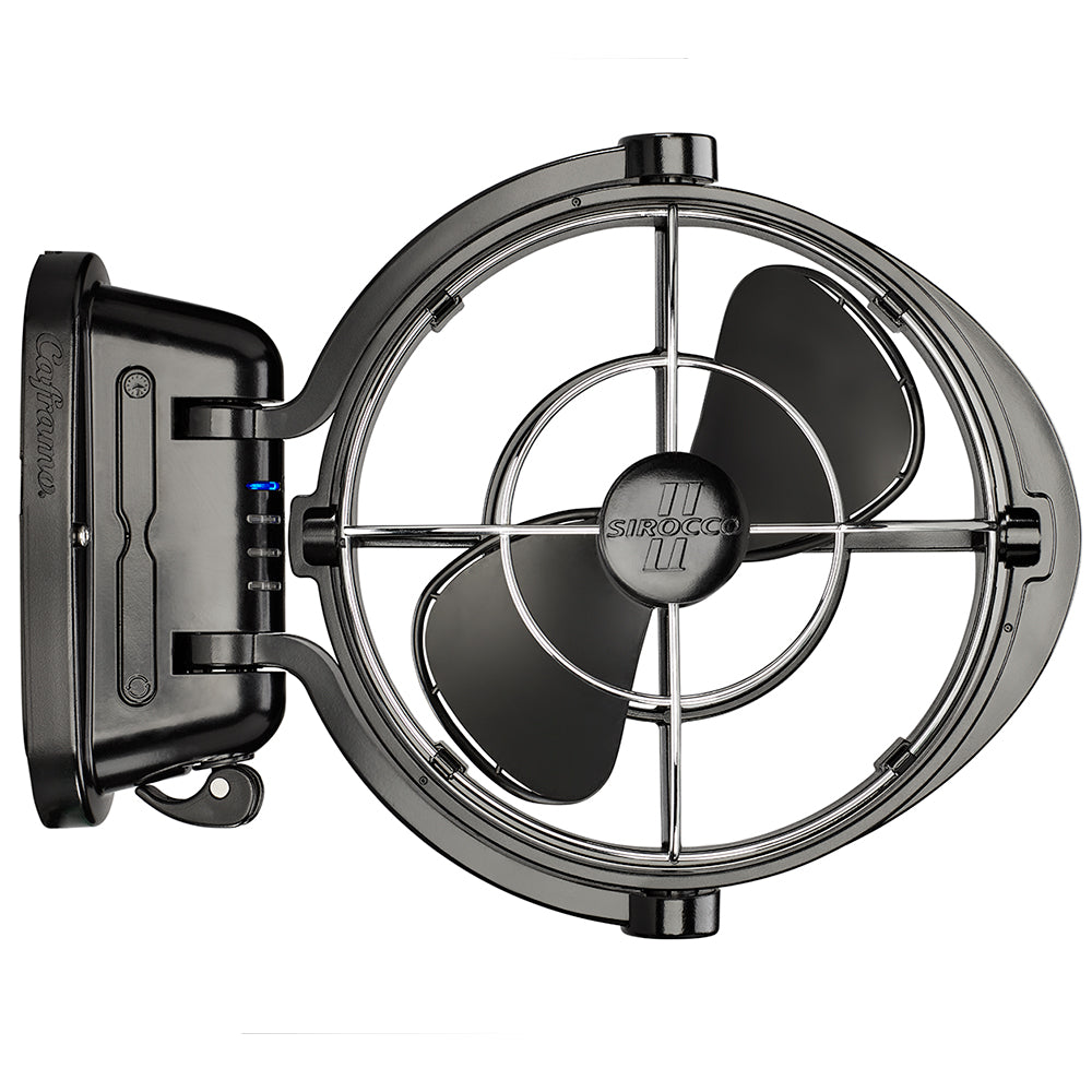 SEEKR by Caframo Sirocco II 3-Speed 7-Inch Gimbal Fan - Black - 12-24V Marine Cabin Fan