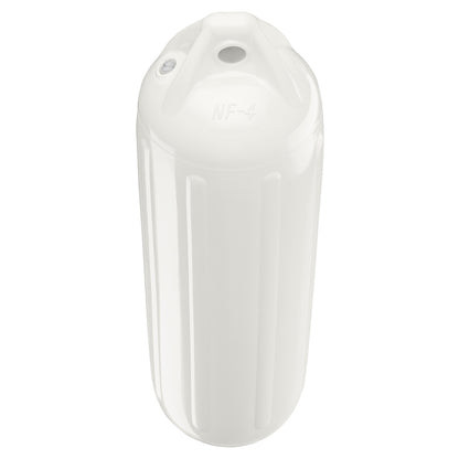 Polyform U.S. NF-4 Heavy Duty Twin Eye Fender 6.4 in x 21.6 in White for Boats 20-25 ft