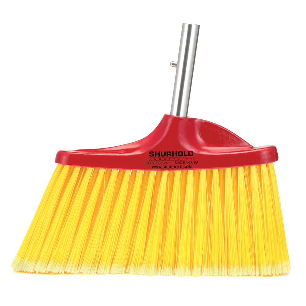 Shurhold Angled Floor Broom - Compact Dust and Dirt Sweeper for Home, Garage, and RV Cleaning
