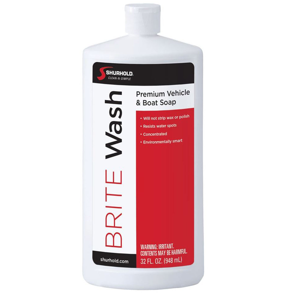 Shurhold Brite Wash 32oz - Multi-Surface Eco-Friendly Cleaner for Boats, Cars, RVs, and Decks