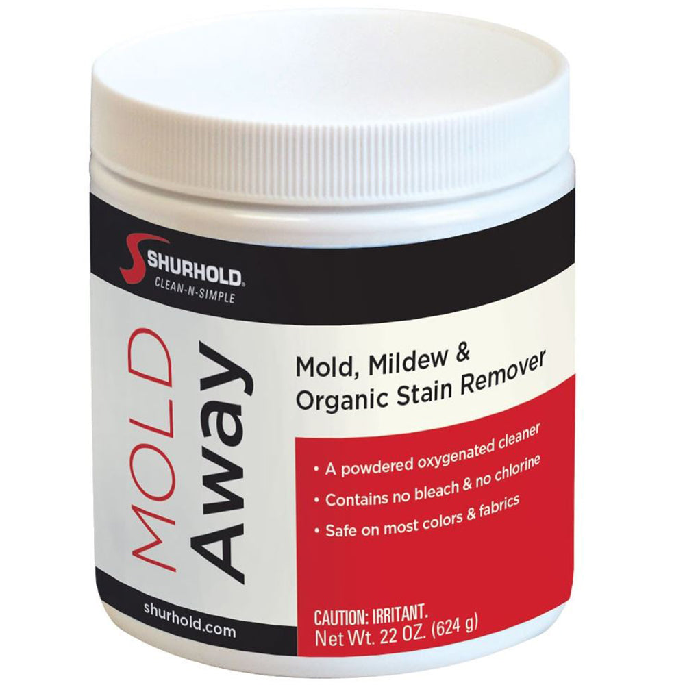 Shurhold Moldaway 12oz Jar - Bleach-Free Oxygenated Cleaner for Fabrics and Surfaces