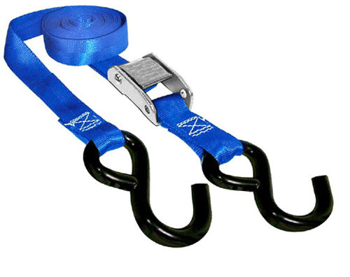 SPI 12-140-2 Blue 1-Inch x 66-Inch Tie Down Straps, 2000 lb Capacity