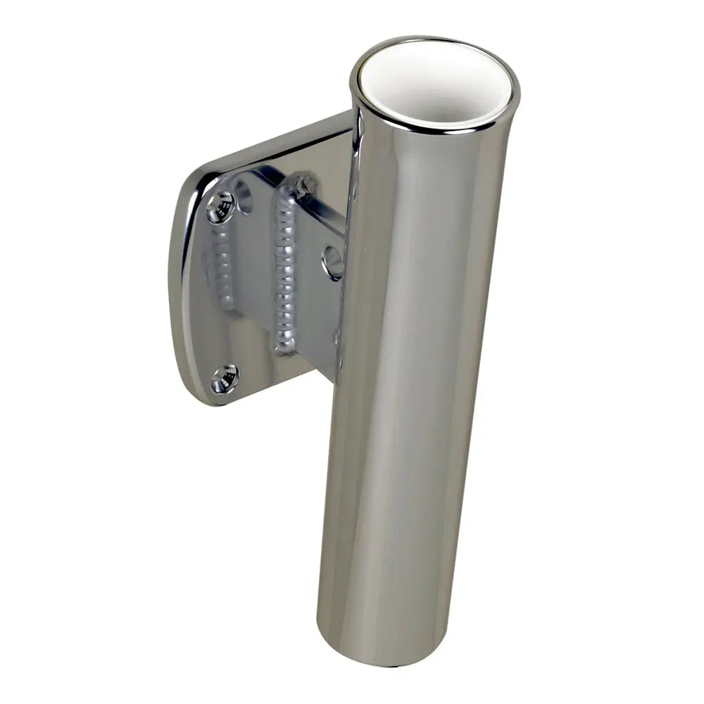 C.E. Smith Single Aluminum 5 Transom Mount Rod Holder - Durable Marine Fishing Gear
