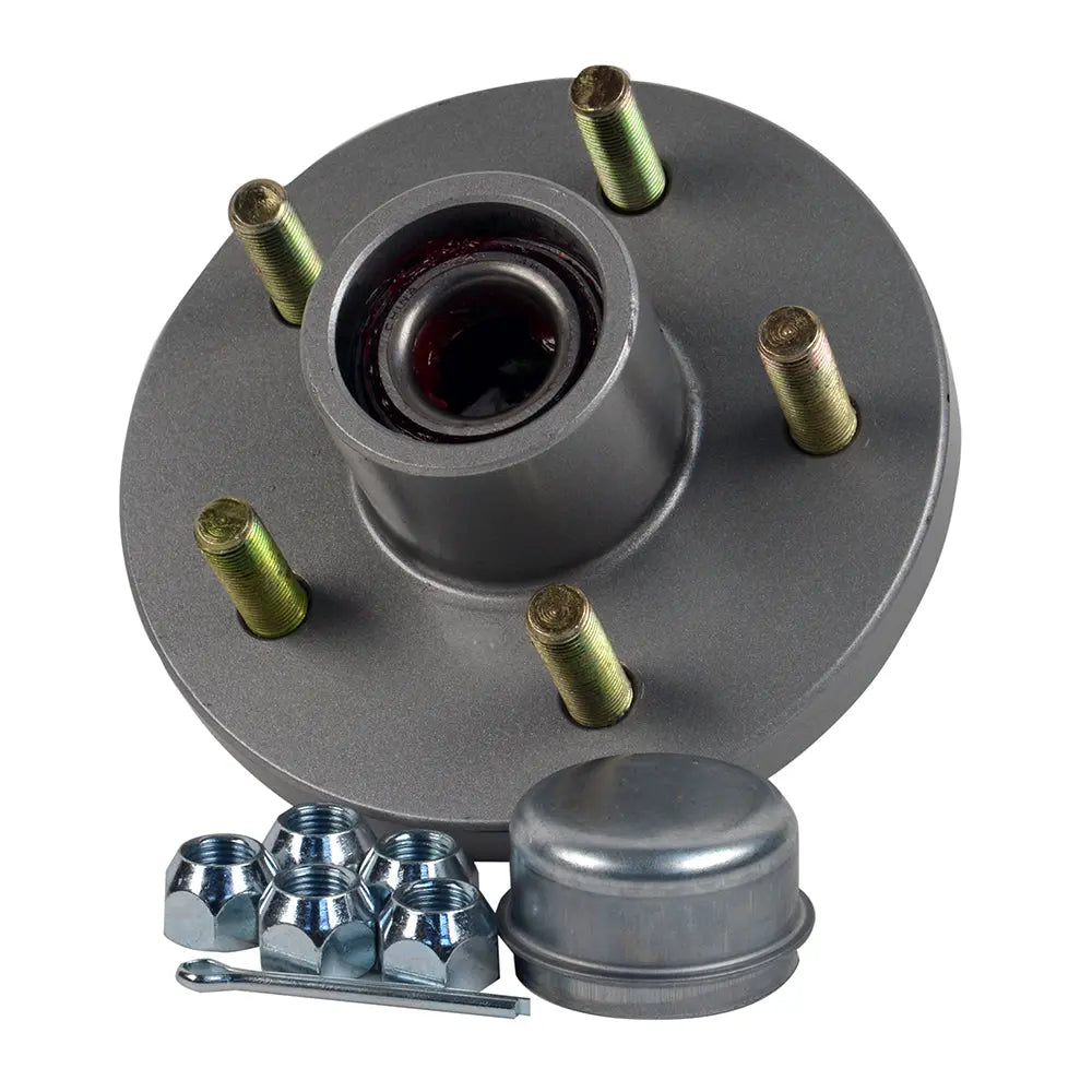 C.E. Smith Trailer Hub Kit - 1-3/8 x 1-1/16 Tapered Shafts, 5 on 4-1/2 Inch Bolt Pattern, Galvanized Finish