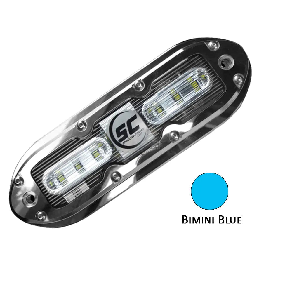 Shadow-Caster SCM-6 LED Underwater Light with 20' Cable - Bimini Blue, 316 Stainless Steel Housing