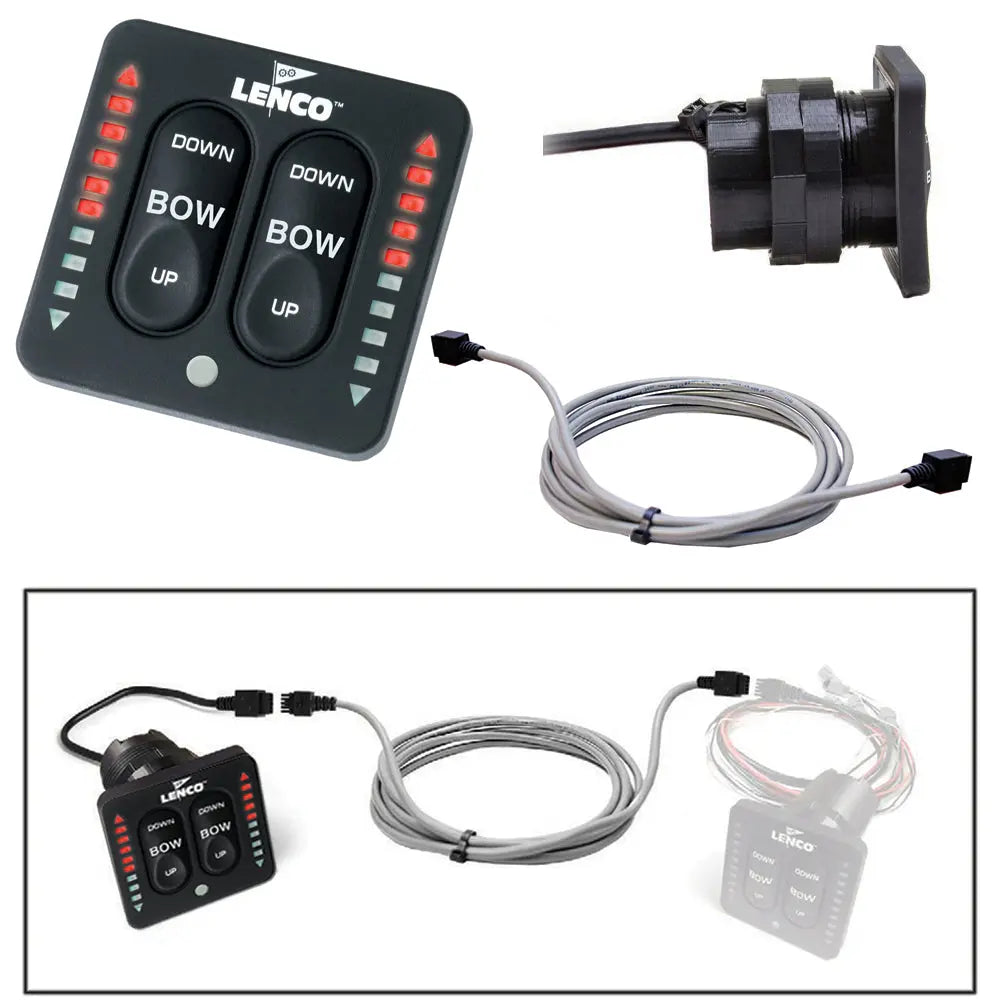 Lenco Marine Flybridge Kit for LED Indicator Key Pad with All-In-One Integrated Tactile Switch - 10 Feet
