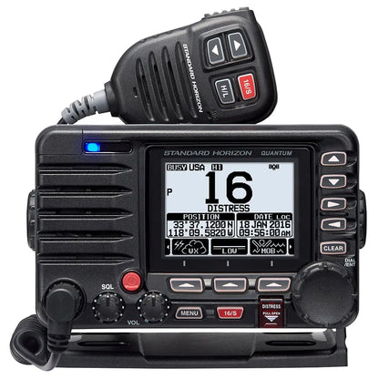 Standard Horizon Quantum GX6000 25W Commercial Grade Fixed Mount VHF Radio with NMEA 2000, AIS Receiver, and Wireless Control