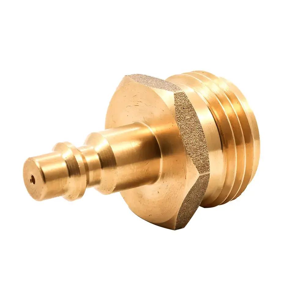 Camco Brass Blow Out Plug with Quick-Connect Style for RV Water Line Winterization by Camco