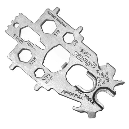 Davis Instruments Snap Tool Multi-Key - Universal Stainless Steel Deck Plate for Outdoor Activities