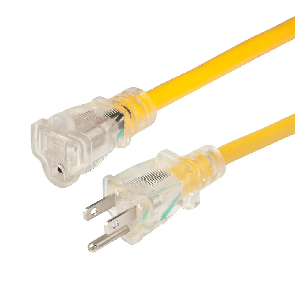 Marinco 14/3 Lighted Extension Cord - Non-Locking, 15A, 25 ft