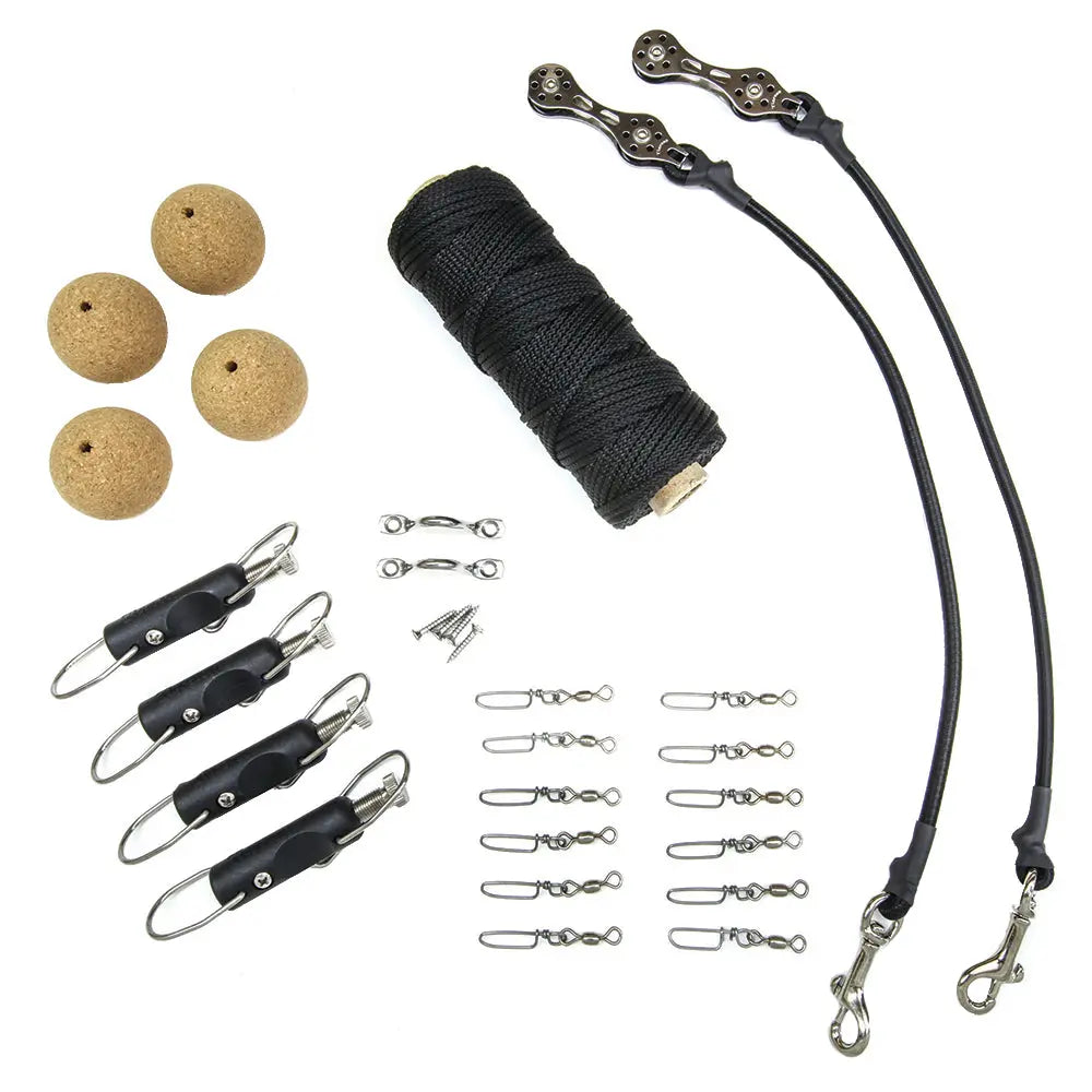 Tigress Ultimate Rigging Kit - Black Nylon for Double Rigging Up to 22 Feet