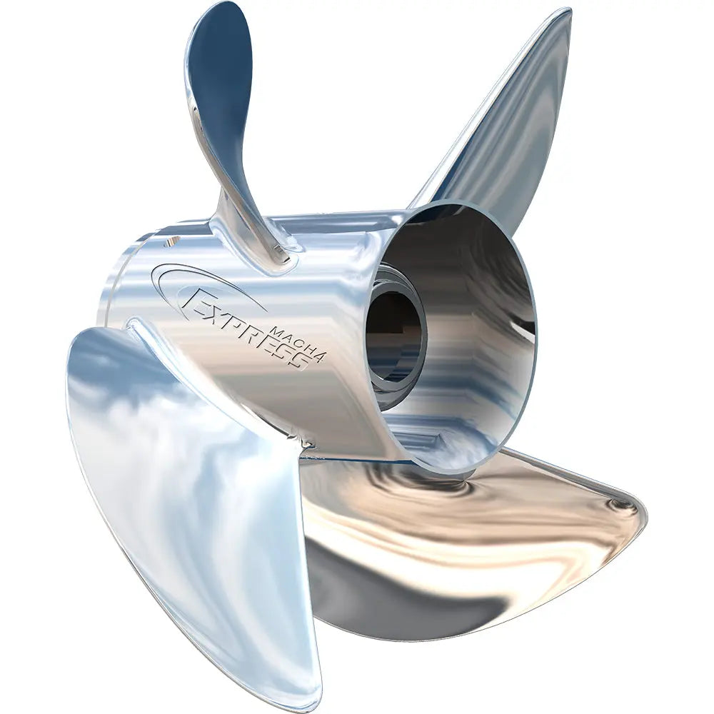 Turning Point Propellers Express Mach4 4-Blade Right Hand Stainless Steel Propeller (13" x 21" Pitch) EX1/EX2-1321-4