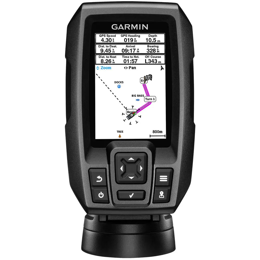 Garmin STRIKER 4 Fishfinder with 77/200kHz Transducer and GPS - Worldwide Version