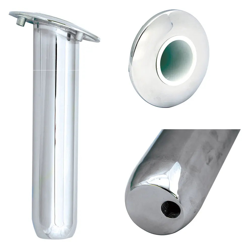 Tigress Blind Mount Round Head Closed Base Rod Holder - 30° - 9 Inch