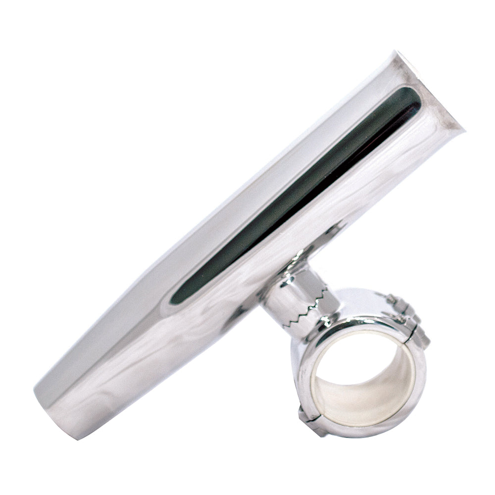 Tigress 1-Inch Polished Stainless Steel Adjustable Clamp-On Rod Holder - Model 88191