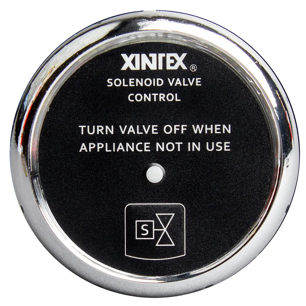Fireboy-Xintex C-1C-R Propane Control & Solenoid Valve with Chrome Bezel Display