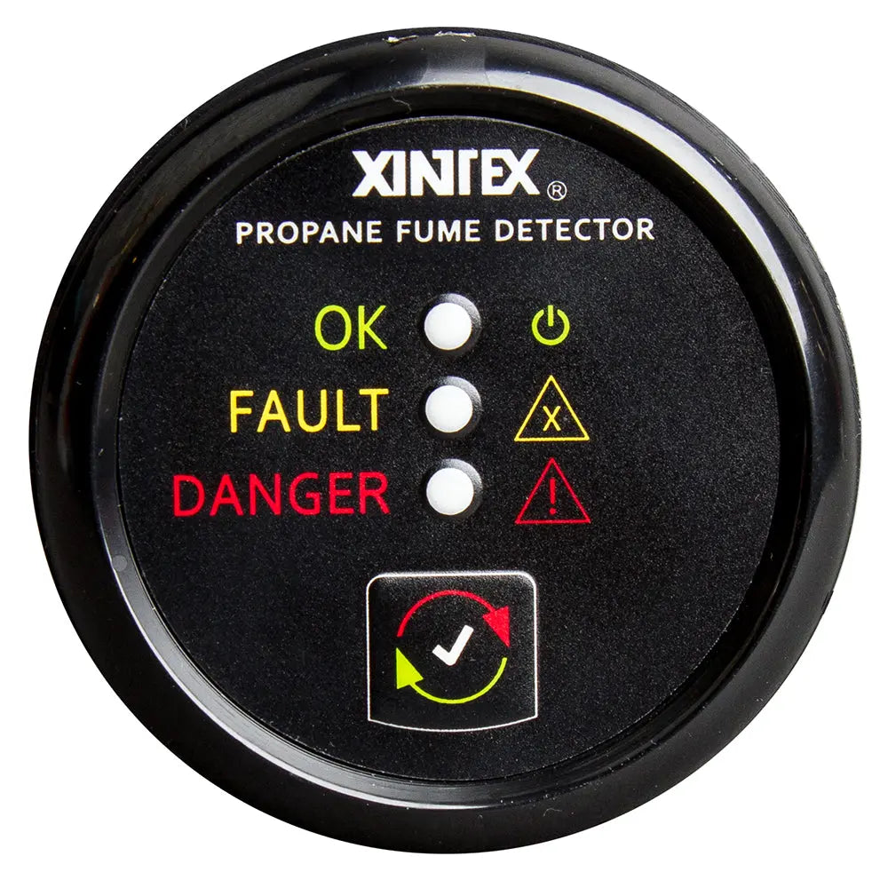 Fireboy-Xintex Propane Fume Detector with Plastic Sensor - No Solenoid Valve, Black Bezel Display