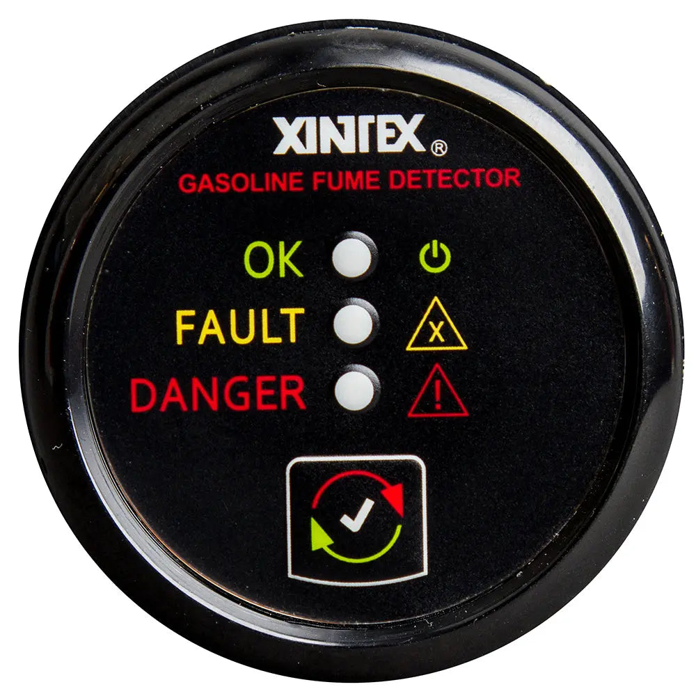Fireboy-Xintex G-1B-R Gasoline Fume Detector with Black Bezel for 12/24V Systems