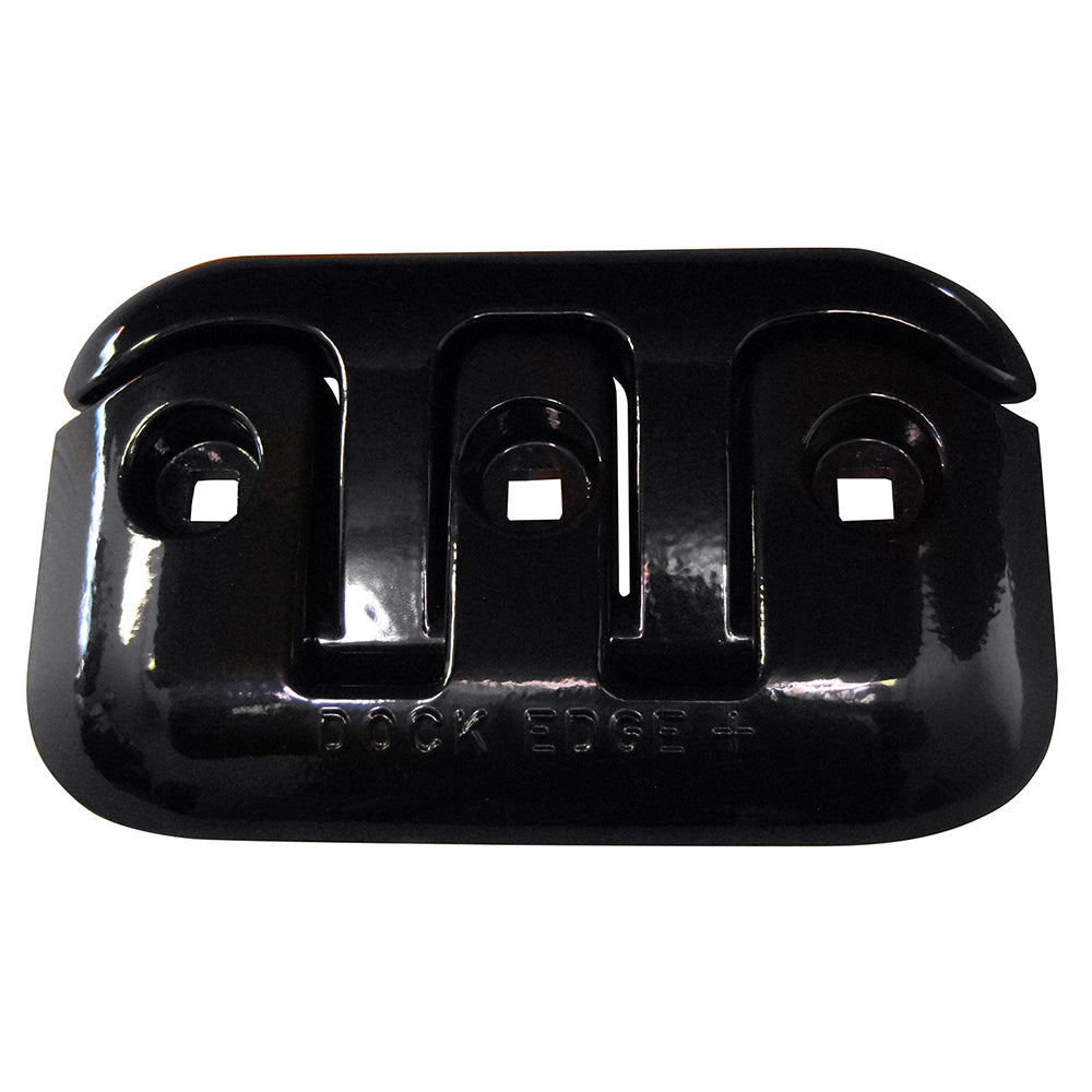 Dock Edge Flip-Up Dock Cleat - 8 Inch Black Marine Aluminum