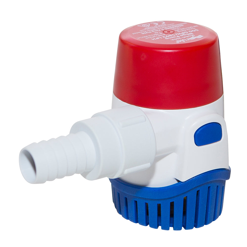 Rule 500GPH Standard Bilge Pump - 24V Marine Bilge Pump with Check Valve and Thermal Protection