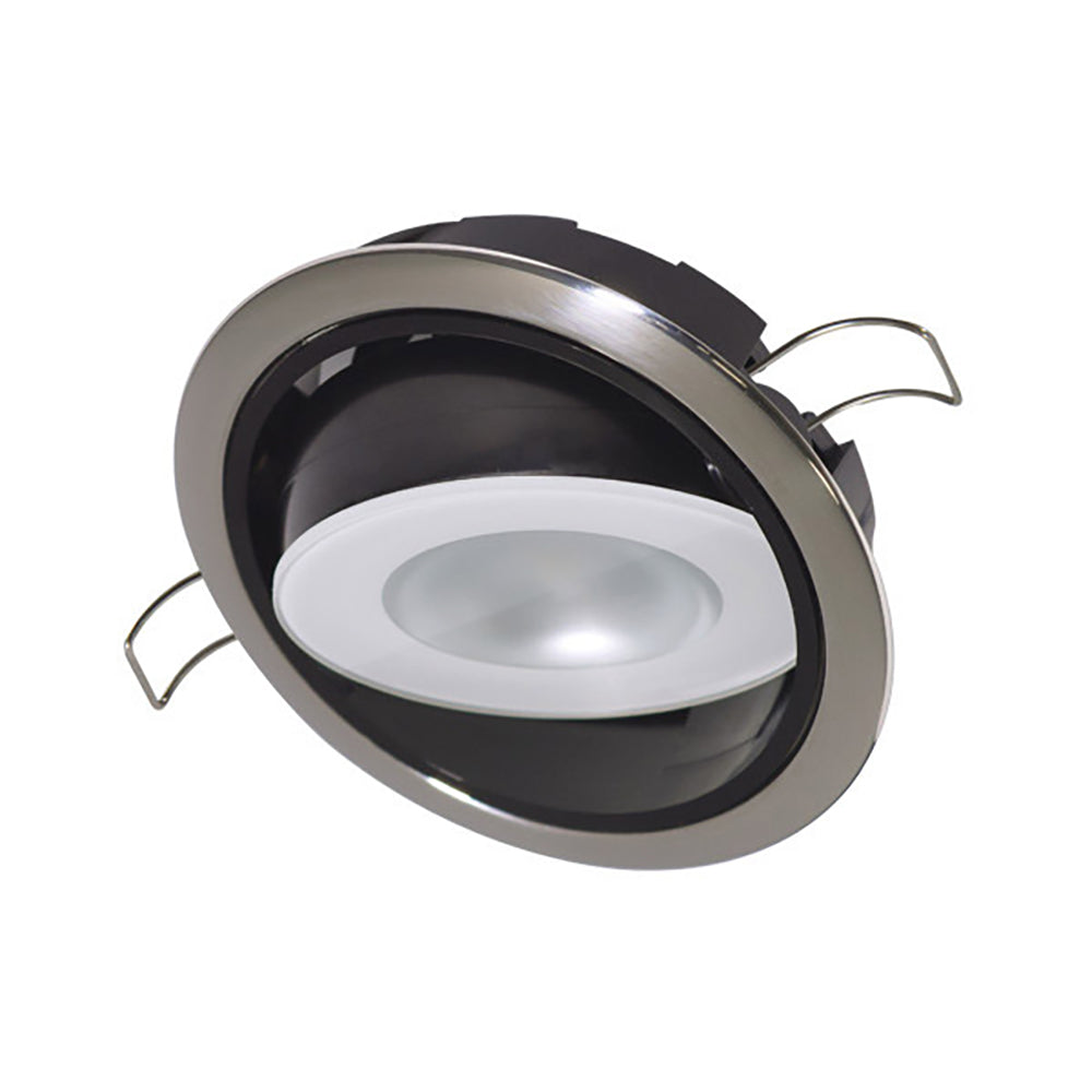 Lumitec Mirage Positionable Down Light with Spectrum RGBW Dimming and Polished Bezel