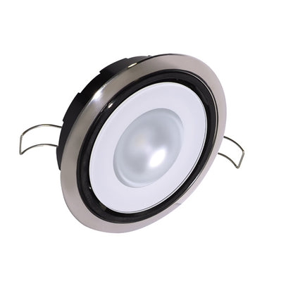 Lumitec Mirage Positionable Down Light with Spectrum RGBW Dimming and Polished Bezel