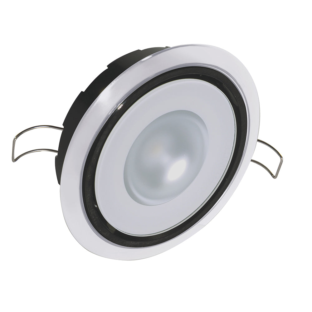 Lumitec Mirage Positionable Down Light Spectrum RGBW Dimming with White Bezel