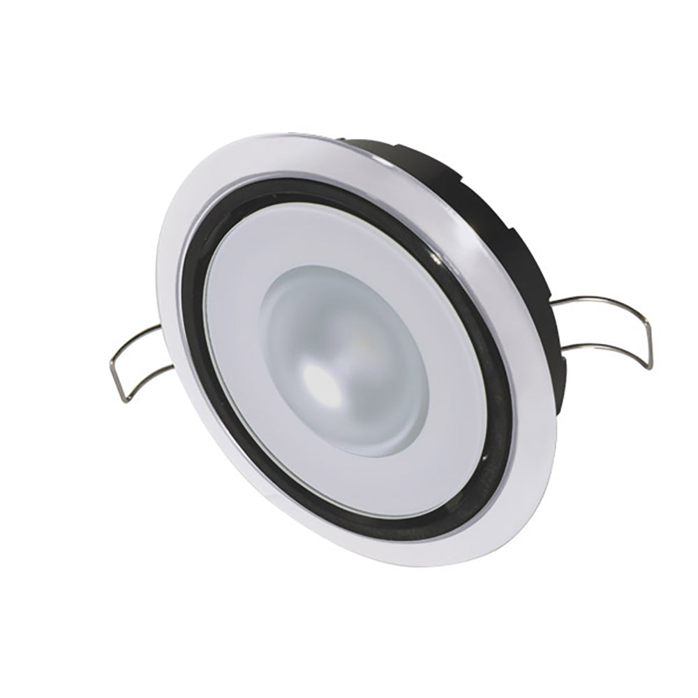 Lumitec Mirage Positionable Down Light Spectrum RGBW Dimming with White Bezel