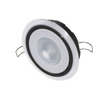 Lumitec Mirage Positionable Down Light Spectrum RGBW Dimming with White Bezel