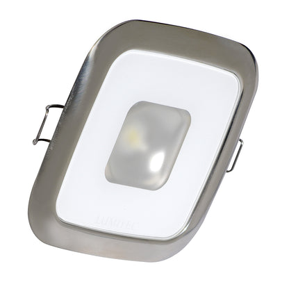 Lumitec Square Mirage Down Light with Spectrum RGBW Dimming and Polished Bezel