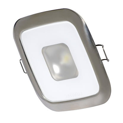 Lumitec Square Mirage Down Light - Warm White Dimming with Hi-CRI and Polished Bezel