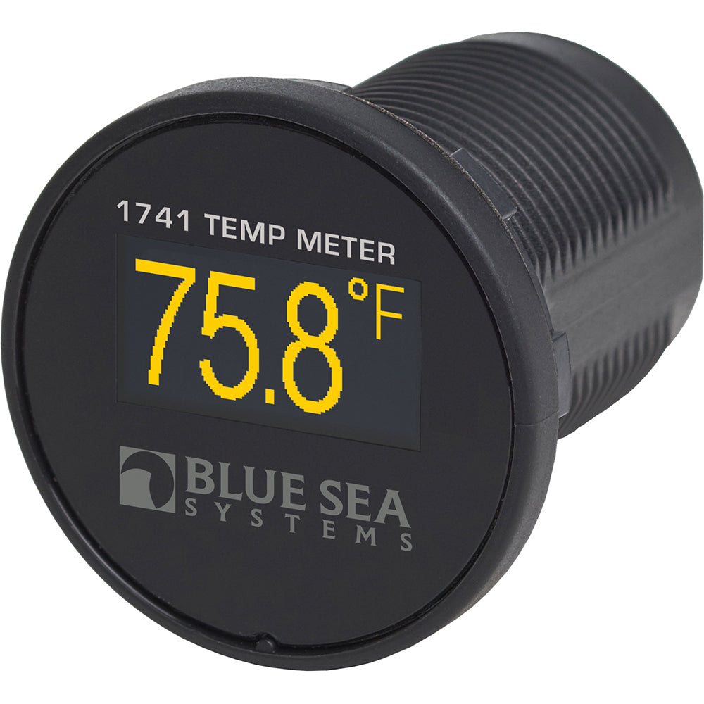 Blue Sea Systems 1741 Mini OLED Temperature Meter - Compact Waterproof Digital Thermometer