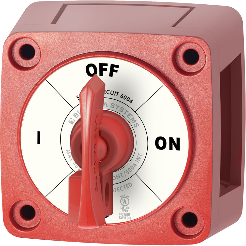 Blue Sea Systems 6004 Single Circuit ON-OFF Switch with Locking Key - Red for Marine and Small Engine Applications