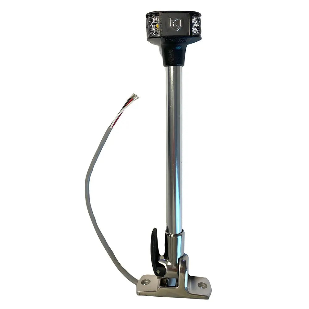 Attwood Marine LightArmor Fold-Down Anchor and Masthead Light - 12 Inches, 12V