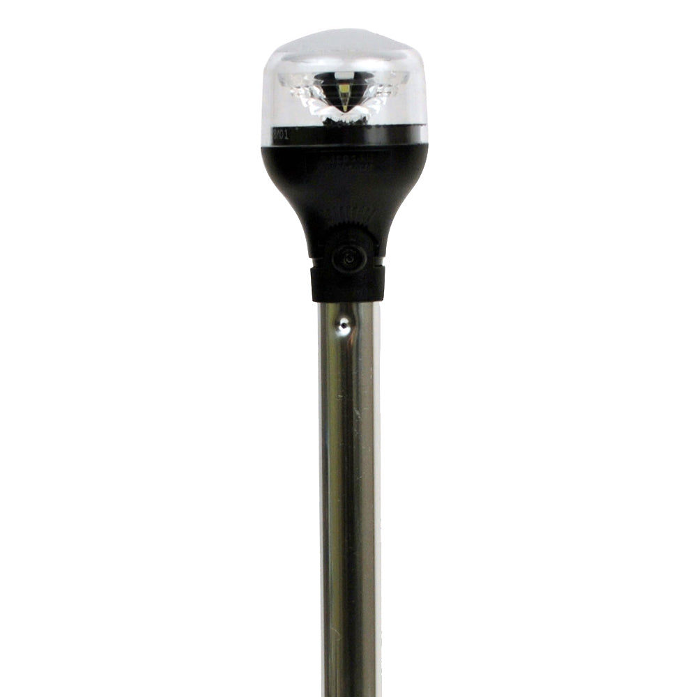 Attwood Marine LightArmor All-Around Navigation Light with 12-Inch Aluminum Pole and Composite Base