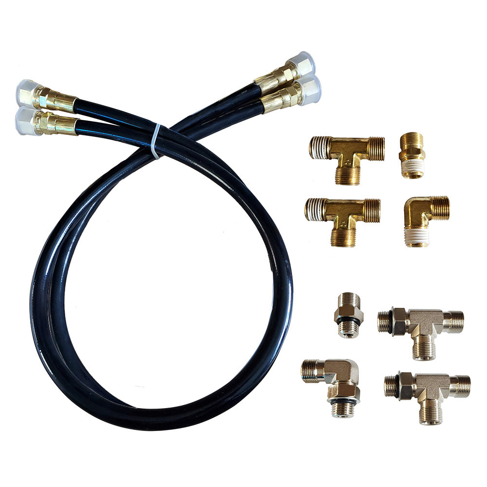 Octopus Autopilot Drives 30-Inch Hydraulic Hose and Fitting Kit with Orb and NPT Helm Fittings