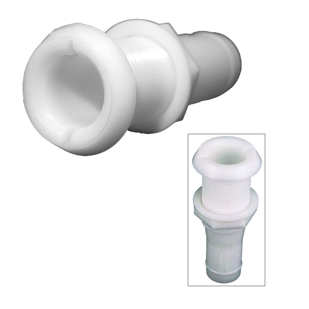 Perko 1-1/8-inch Thru-Hull Fitting with Narrow Flange - Plastic