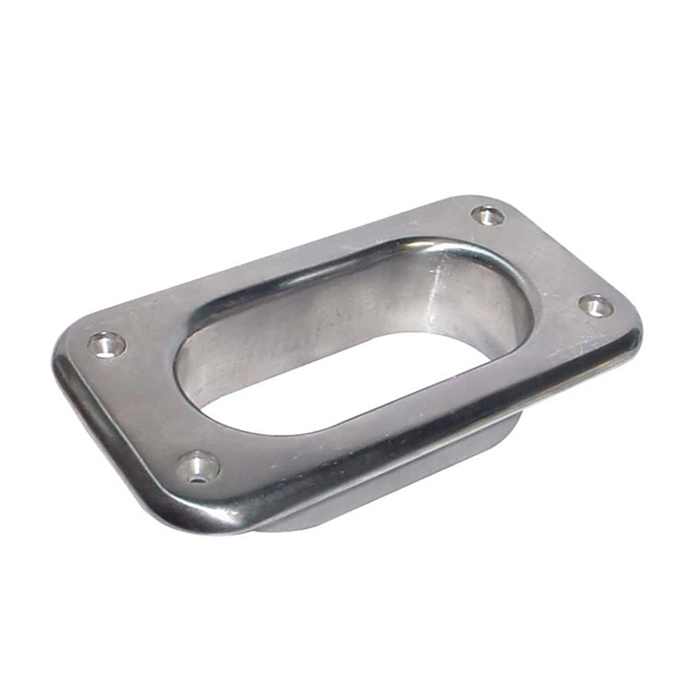 Whitecap 6128C Hawse Pipe - 316 Stainless Steel - 4 inch x 2 inch Opening