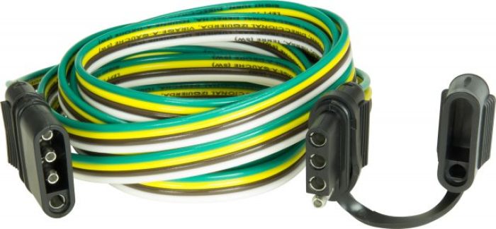 Hopkins 10-Foot 4-Wire Flat Trailer Extension Cord (Part Number 48235)