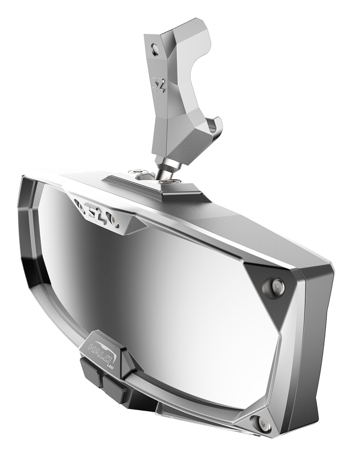 Seizmik Halo-RA LED Rear View Mirror with Cast Bezel for Defender - Part Number 56-18023
