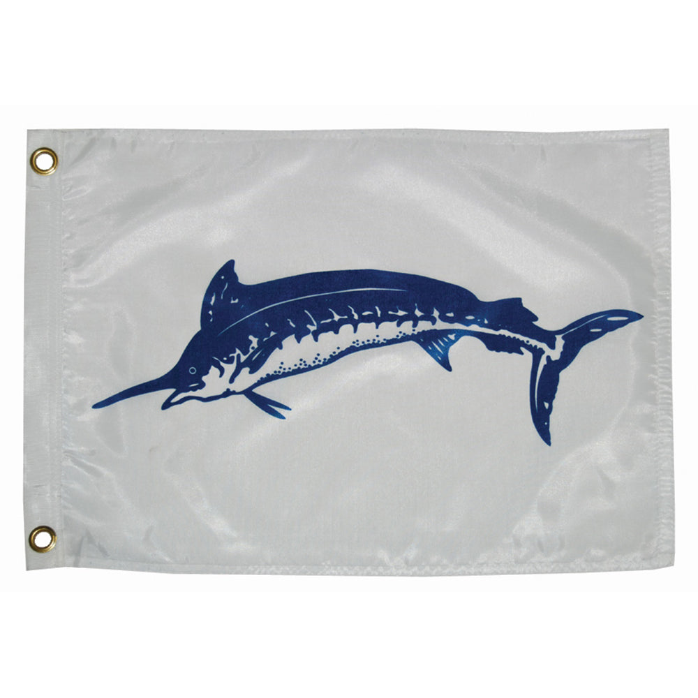 Taylor Made 12" x 18" Blue Marlin Flag with Brass Grommets