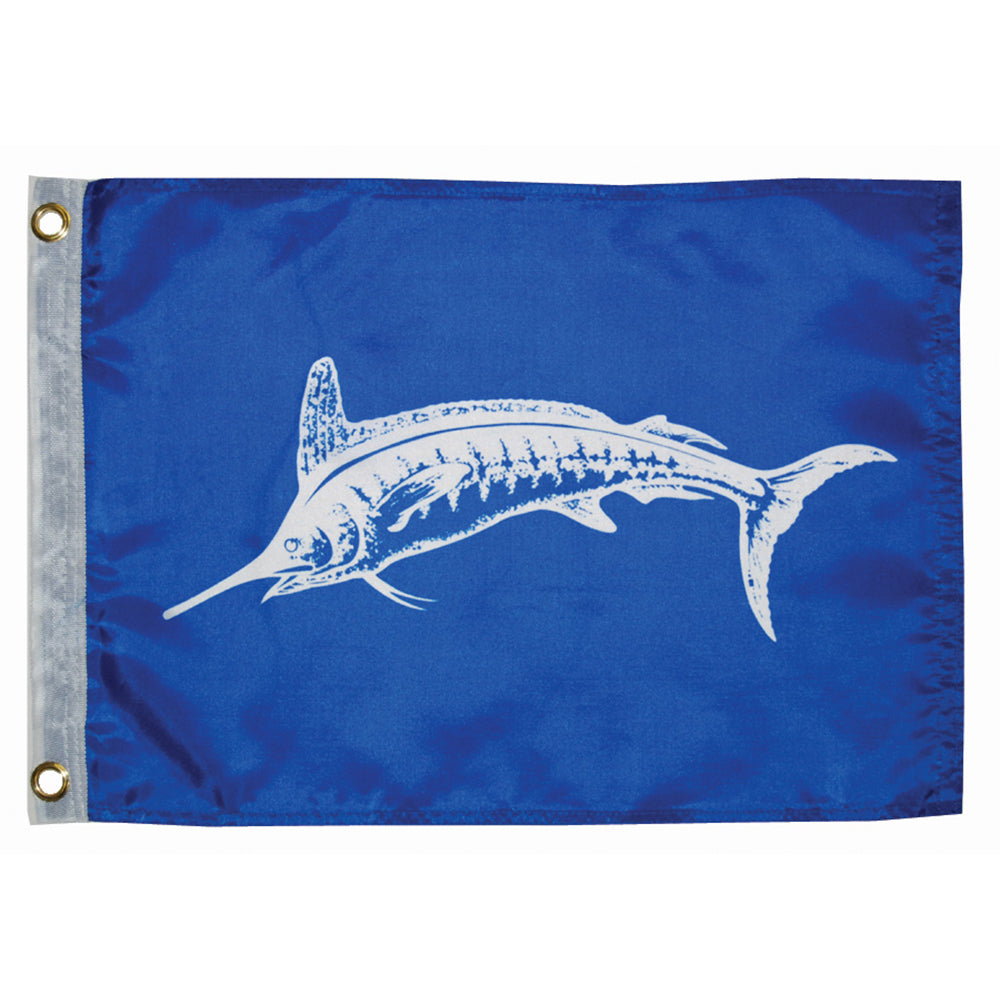 Taylor Made 12 x 18 Inch White Marlin Flag with Brass Grommets